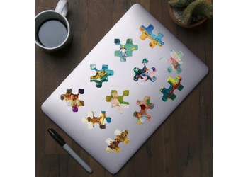 50 stuk wereld meesterwerk schilderen Cartoon stickers voor kinderen en volwassenen Beloningsstickers Journal Laptop Telefoon Stickers
